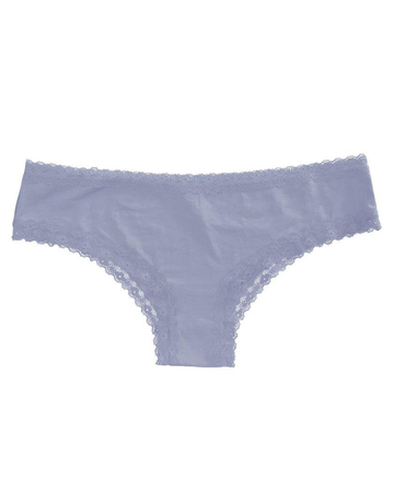 Love Libby 8132 Englishman Blue Modal Bikini with Lace Trim myselflingerie.com
